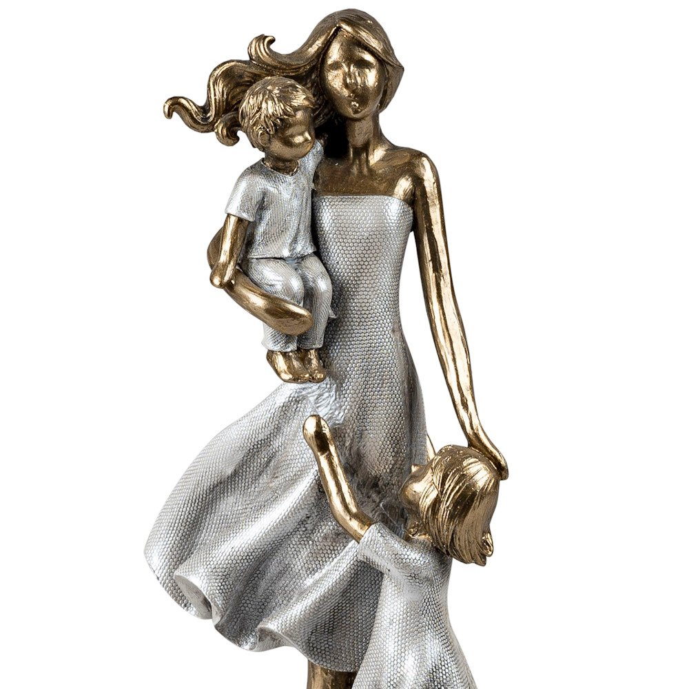 Mutter mit Tochter und Sohn Gold-Metallic 736208 formano