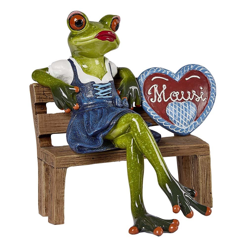 Frosch Schwarzwaldmädel 18 cm hellgrün 799036 formano