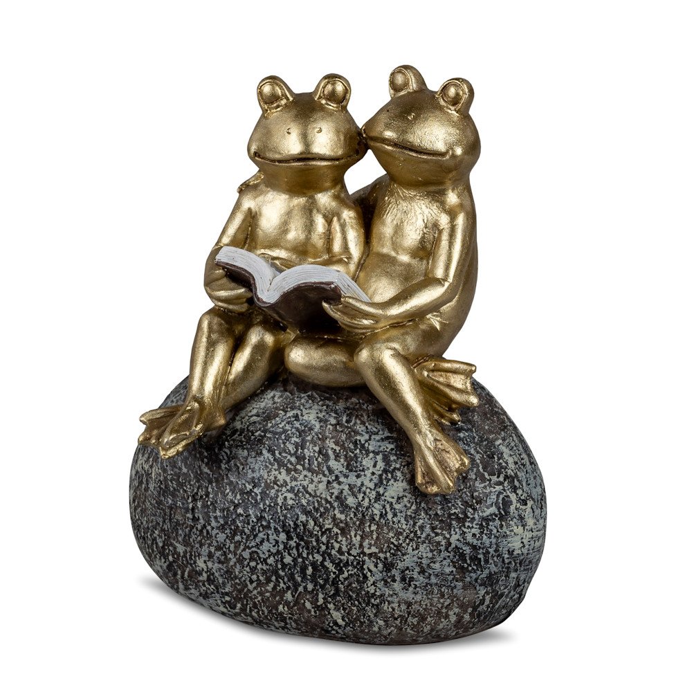 Froschpaar 16 cm Stone - Gold 736314 formano