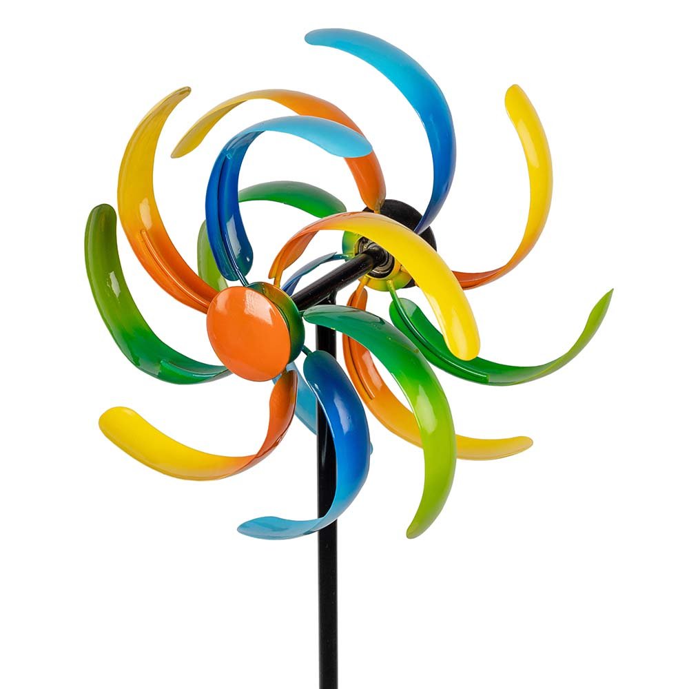 Gartenstecker Windrad Spirale 23/107 cm Metall 571397 formano
