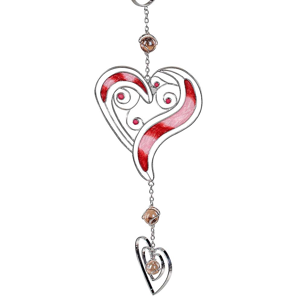 Herz + kleines Herz Metall und Acryl 680884 formano