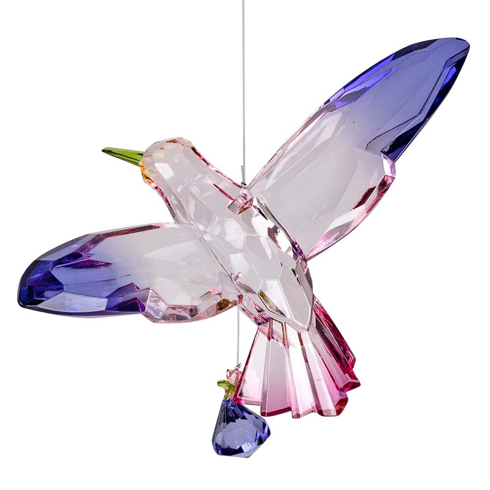 Hänger Kolibri 18 cm grün-pink-violett Acryl 606204 formano