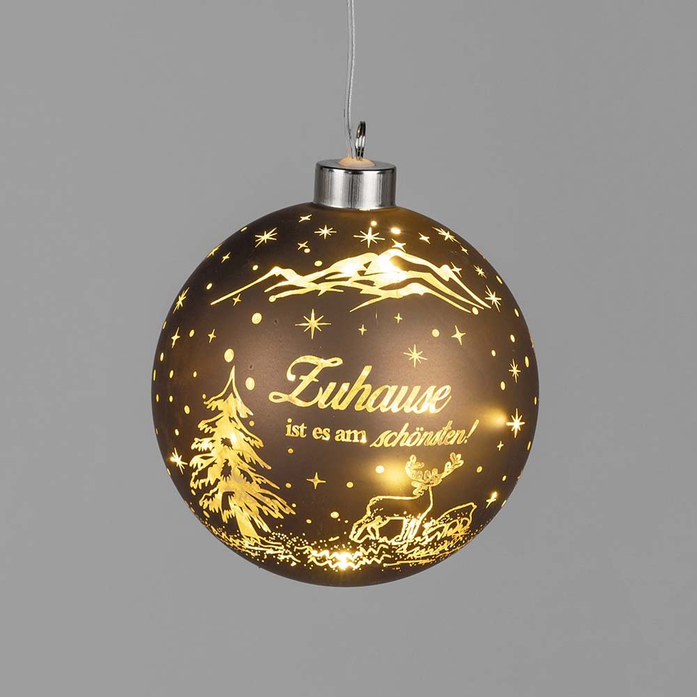 Hänger-Kugel 12 cm Zuhause ist es LED-Licht 896650 formano