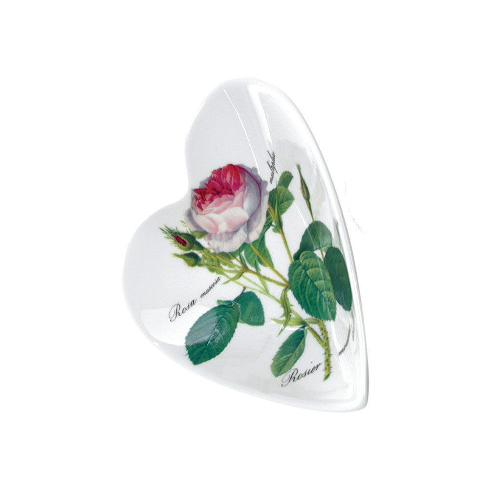 Herzschale 18 cm Redoute Roses Porzellan Seitenansicht 298775 Roy Kirkam formano
