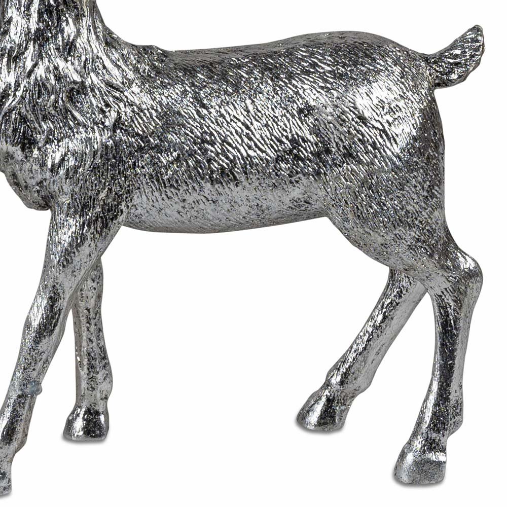 Hufen vom Hirsch stehend 28 cm Antik-Silber 764058 formano