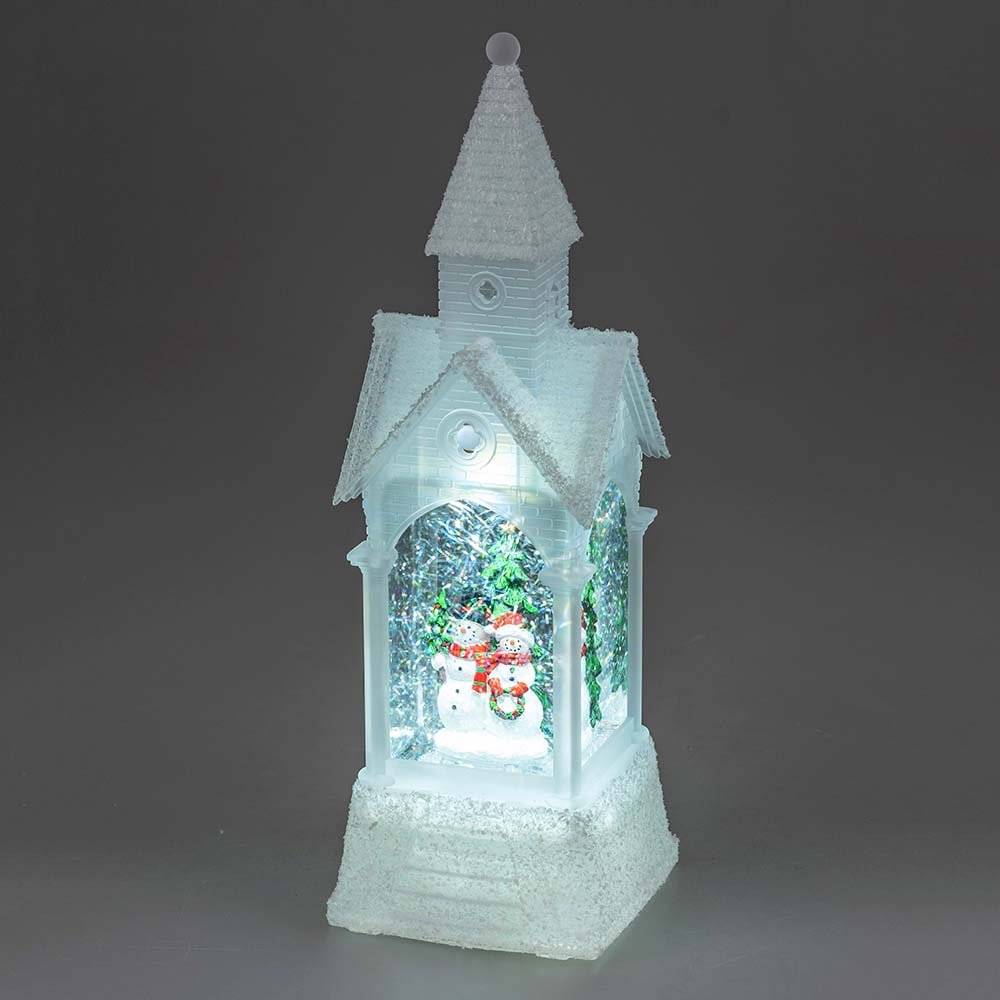 Kirche mit LED-Licht + Wasser 506351 formano