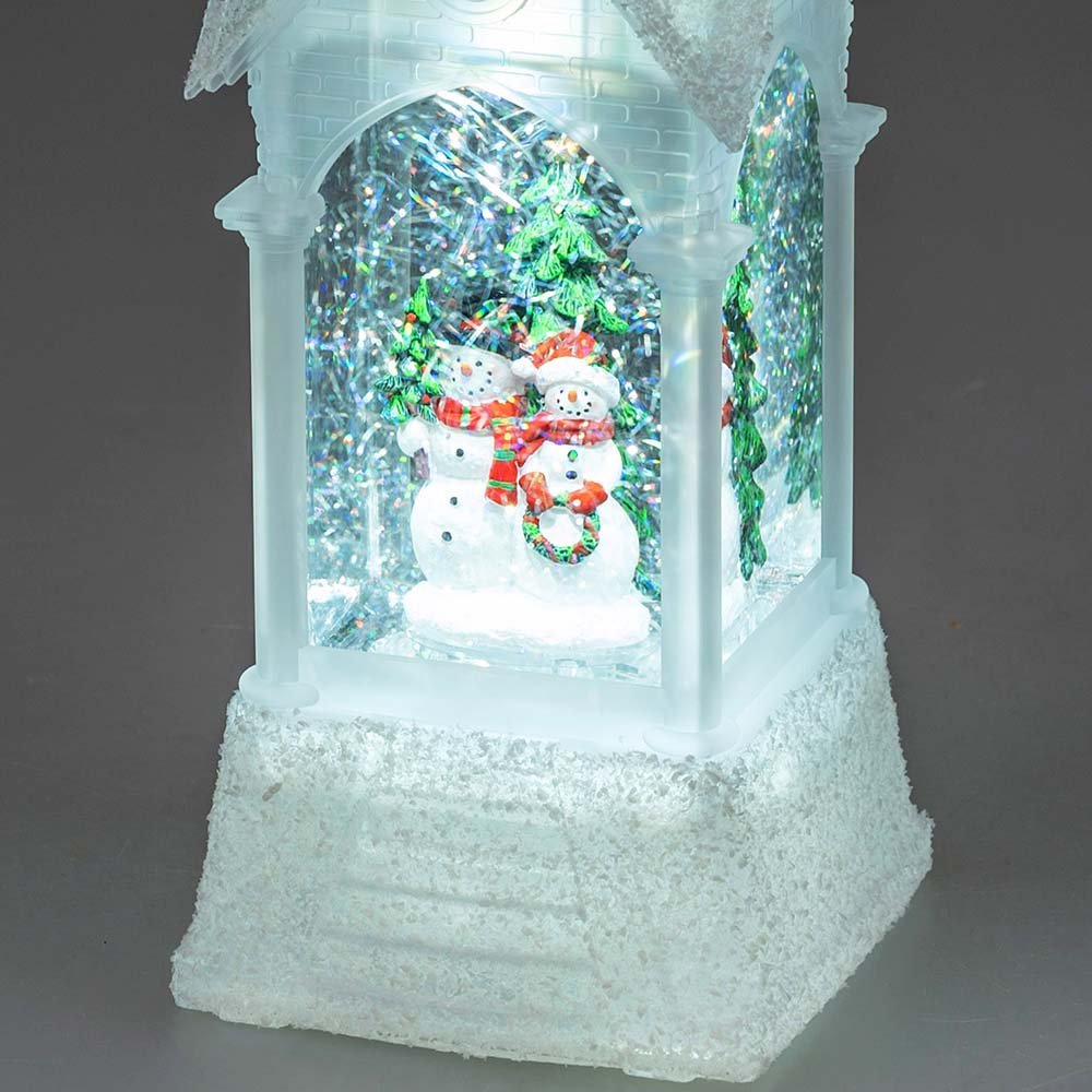 Winterkirche mit LED-Licht + Wasser 506351 formano