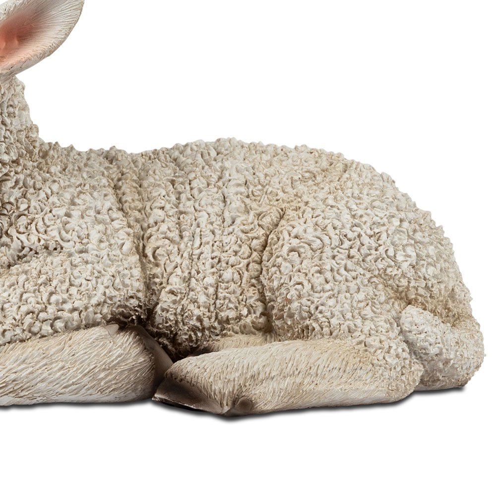 Körper vom Lamm liegend 17 cm handbemalt 732552 Ostern formano