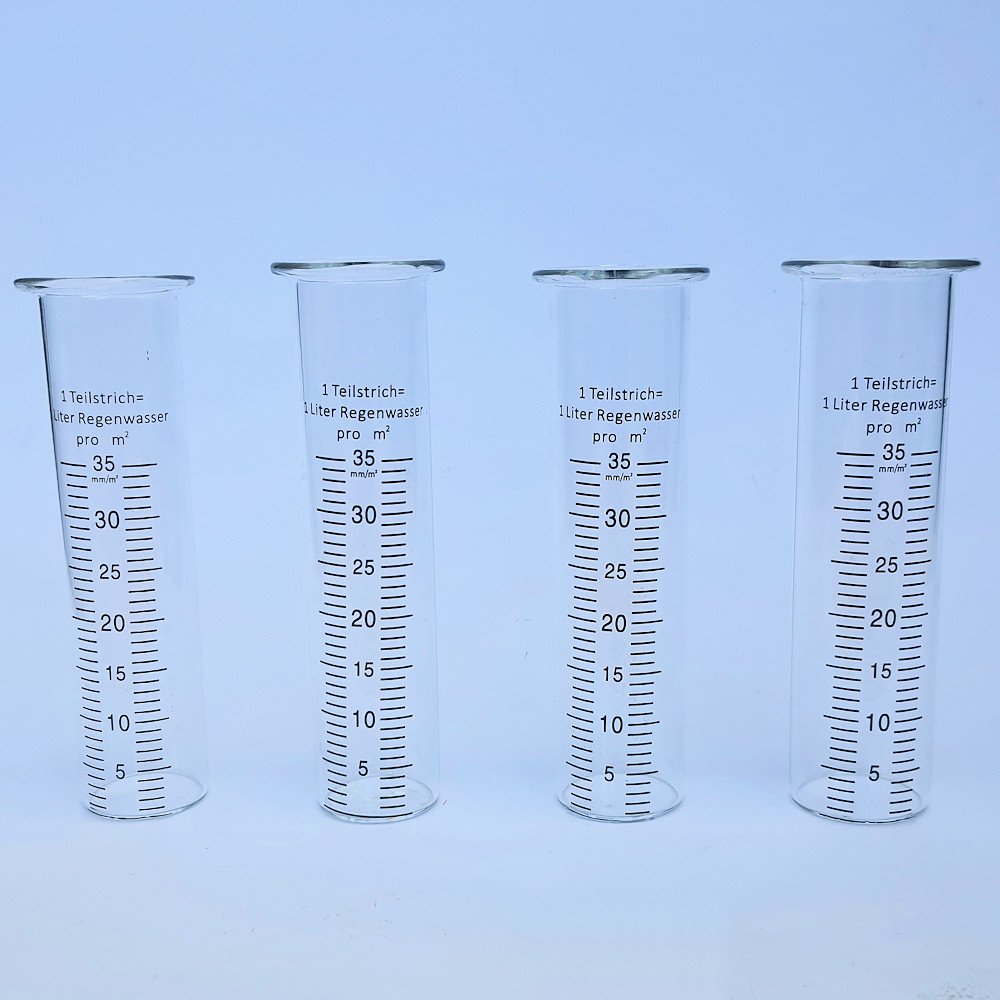 Regenmesser 4 x 15 cm Ersatzglas B-Ware Skala 556660 formano