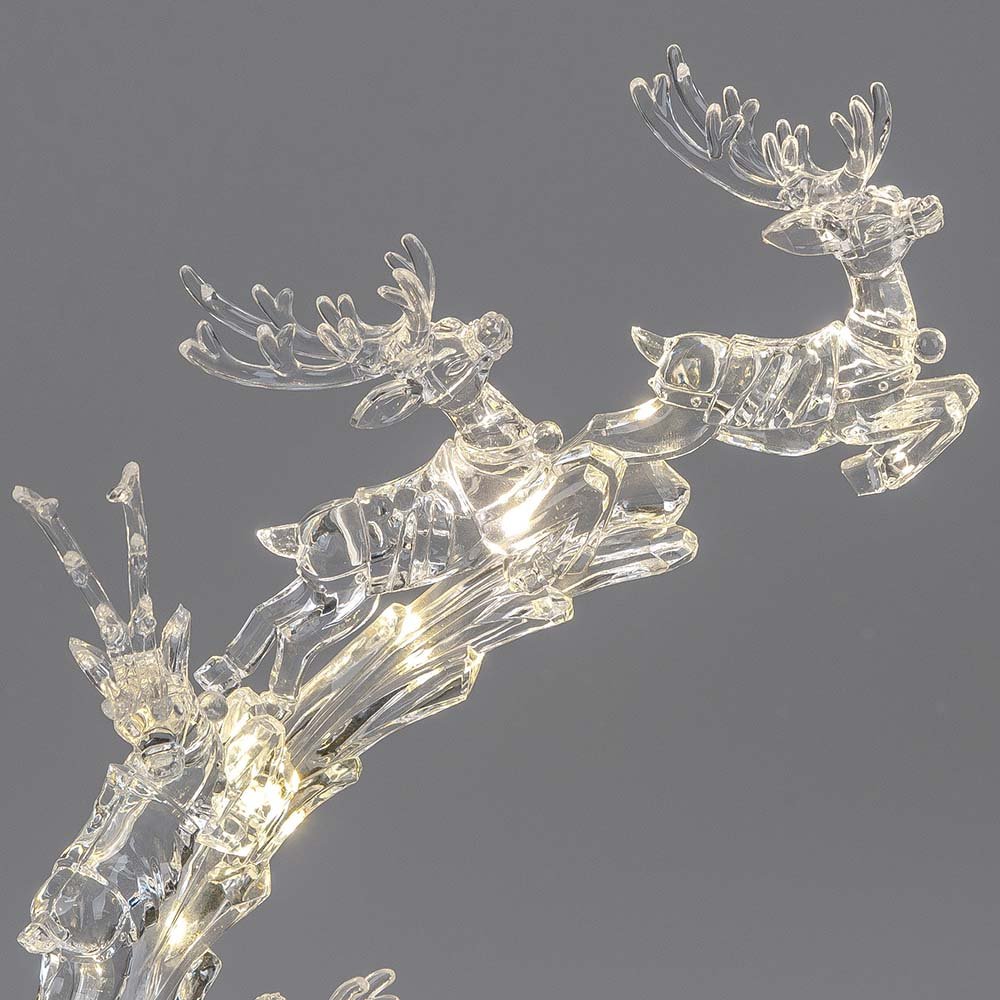 Detailansicht Rentiere Acryl LED-Licht 678119 formano