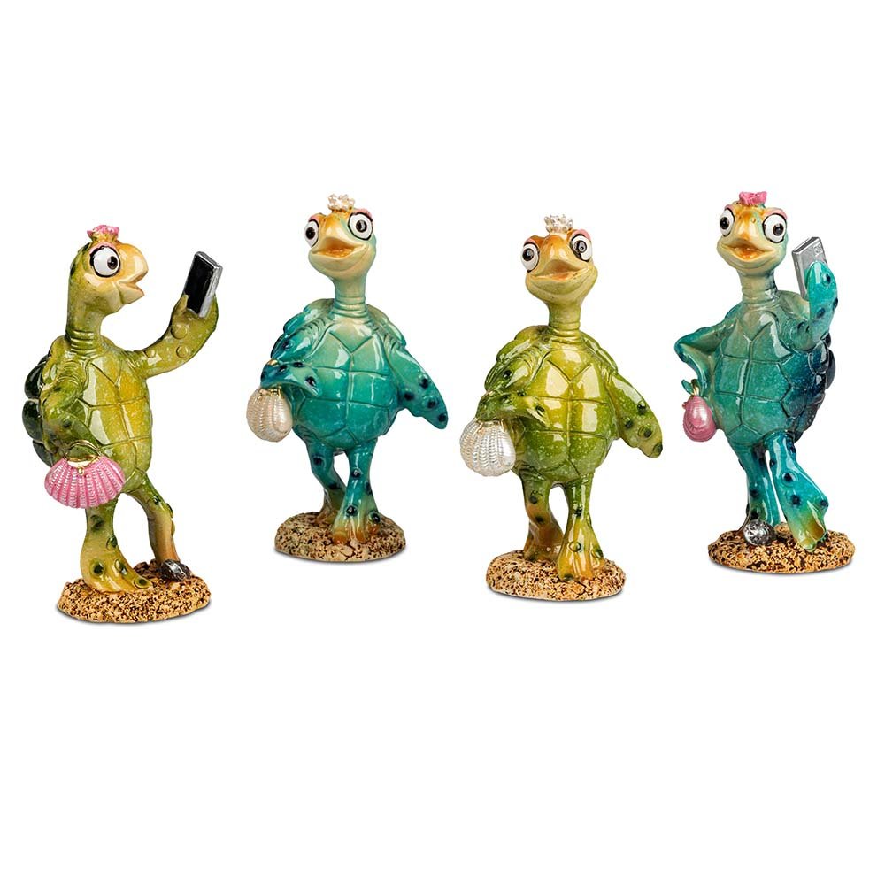 Schildkröte 14 cm Henriette glänzend handbemalt 711472 formano