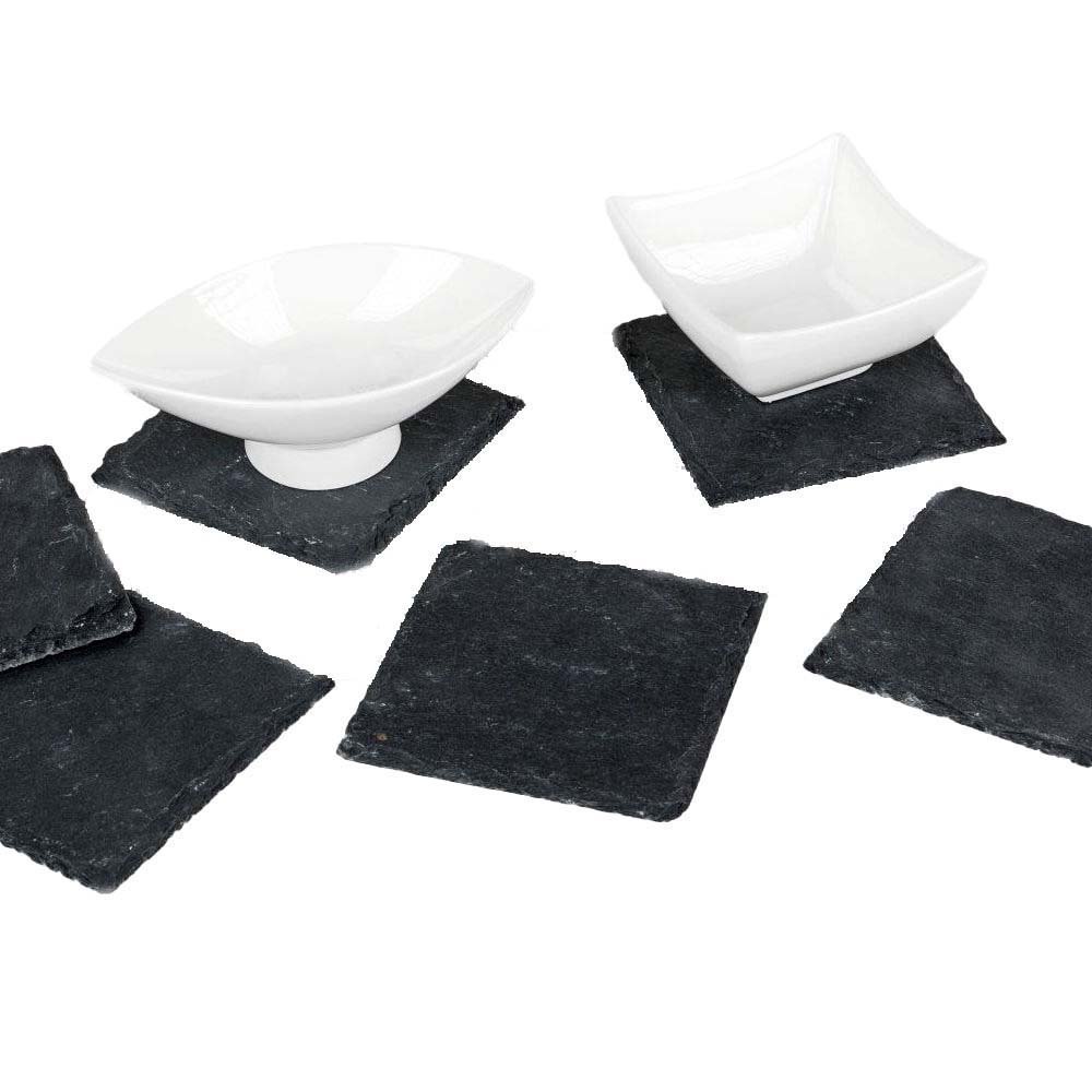Dekorationsmöglichkeiten Schiefer-Untersetzer Set 6-teilig 799296 formano
