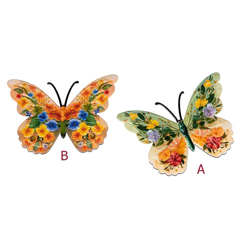 Wanddeko Schmetterling 25 cm Metall 552525 formano