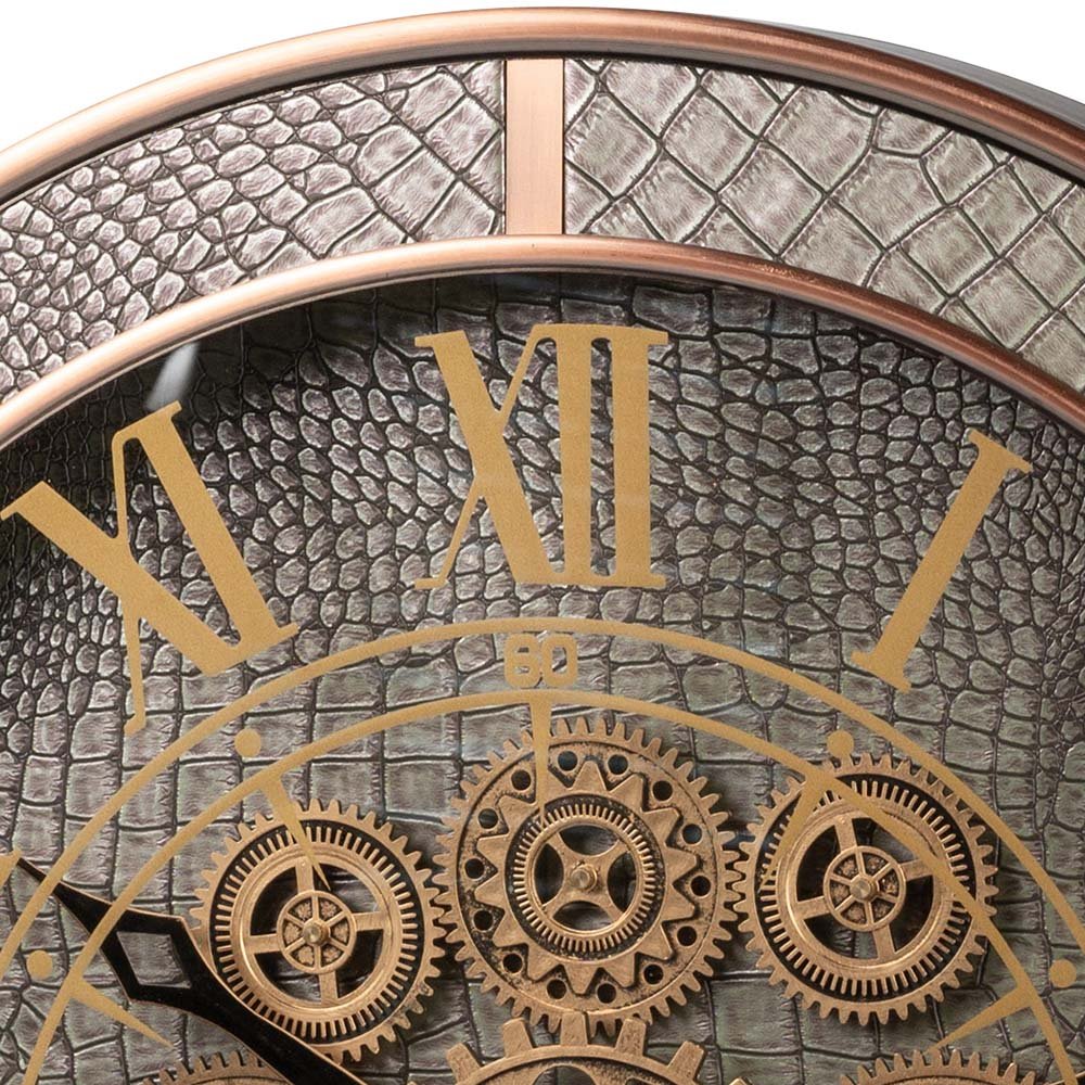 Detailansicht von der Wanduhr antik 59 cm Zahnrad Bewegung 676399 formano