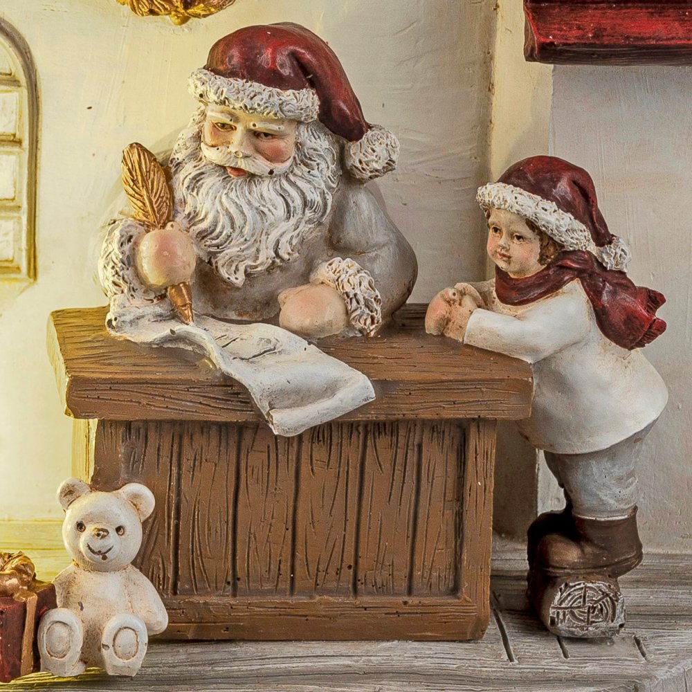 Weihnachtsmann + Kind Nostalgie LED 784247 formano