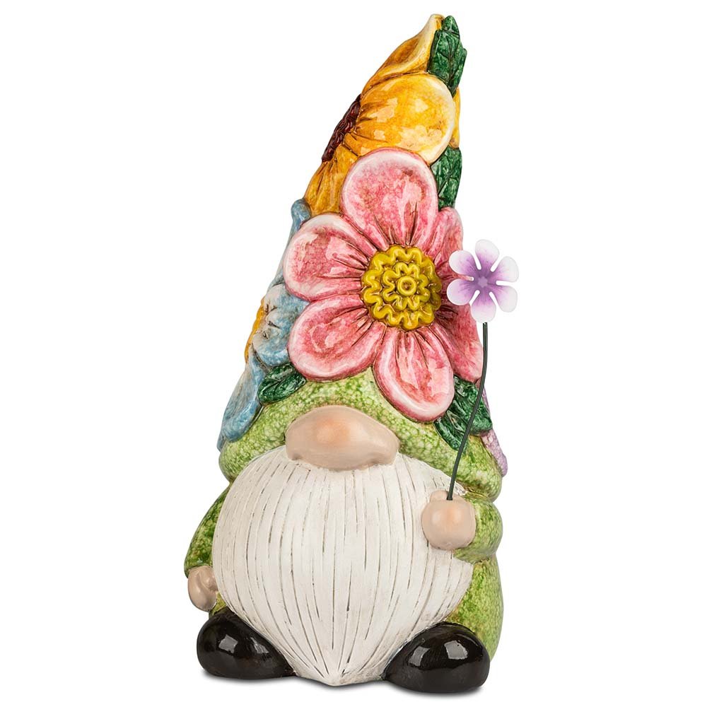 Deko-Zwerg 30 cm Flower Power handbemalt Keramik 705754 formano