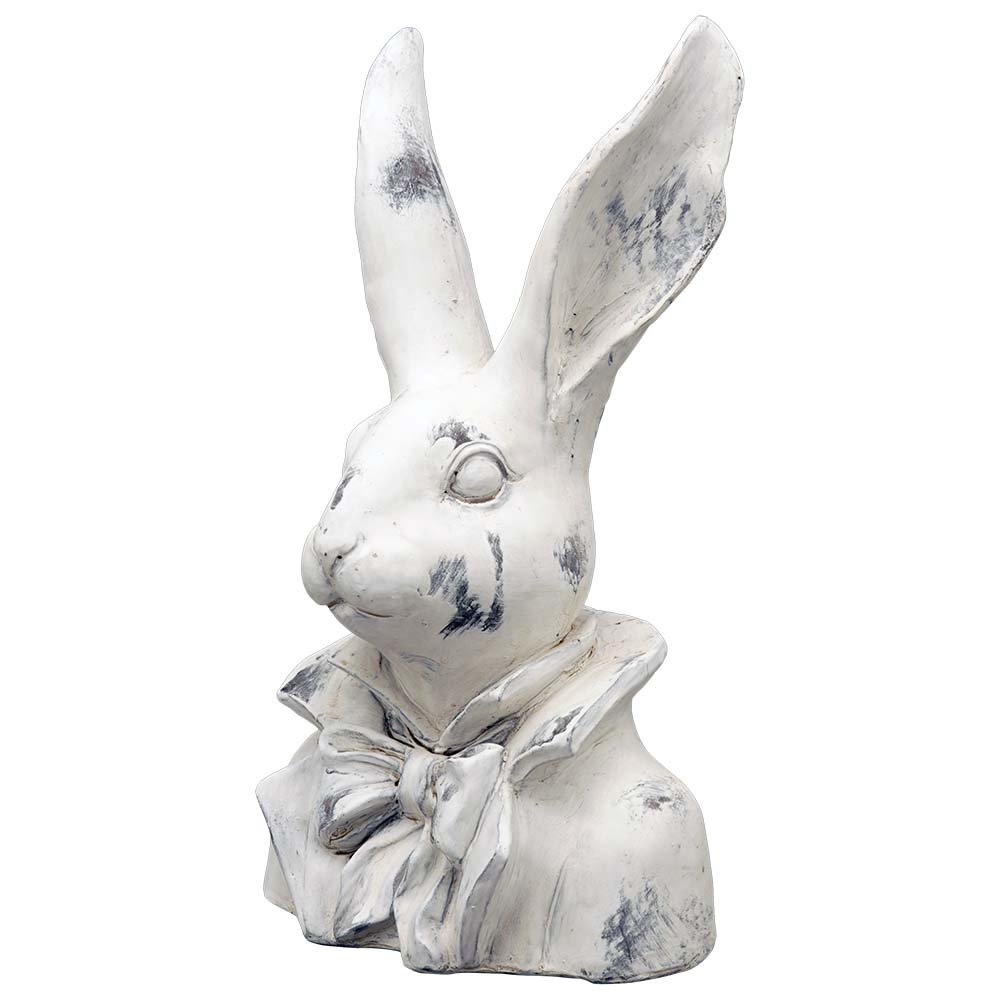 Detailansicht Hasenbüste Valo 29 cm steinfarben 260629 Exner