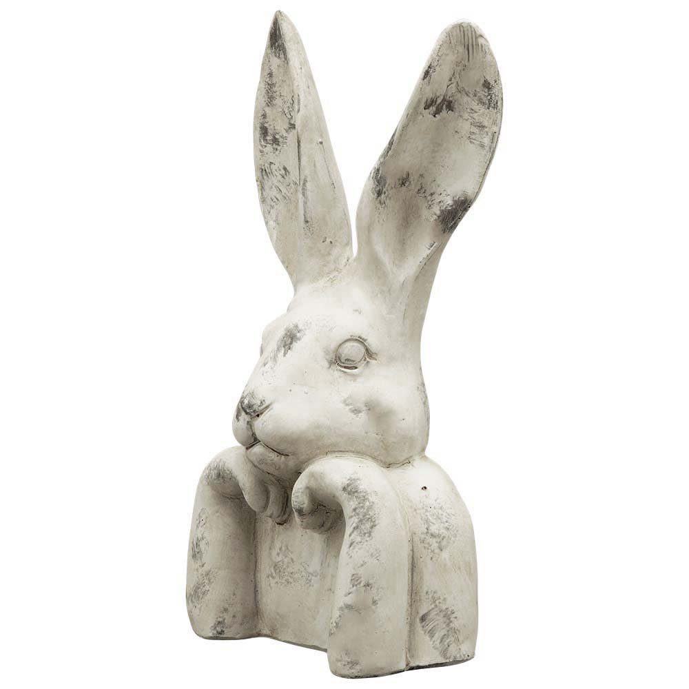 Detailansicht  Hasenbüste Valo 35 cm steinfarben 260306 Exner