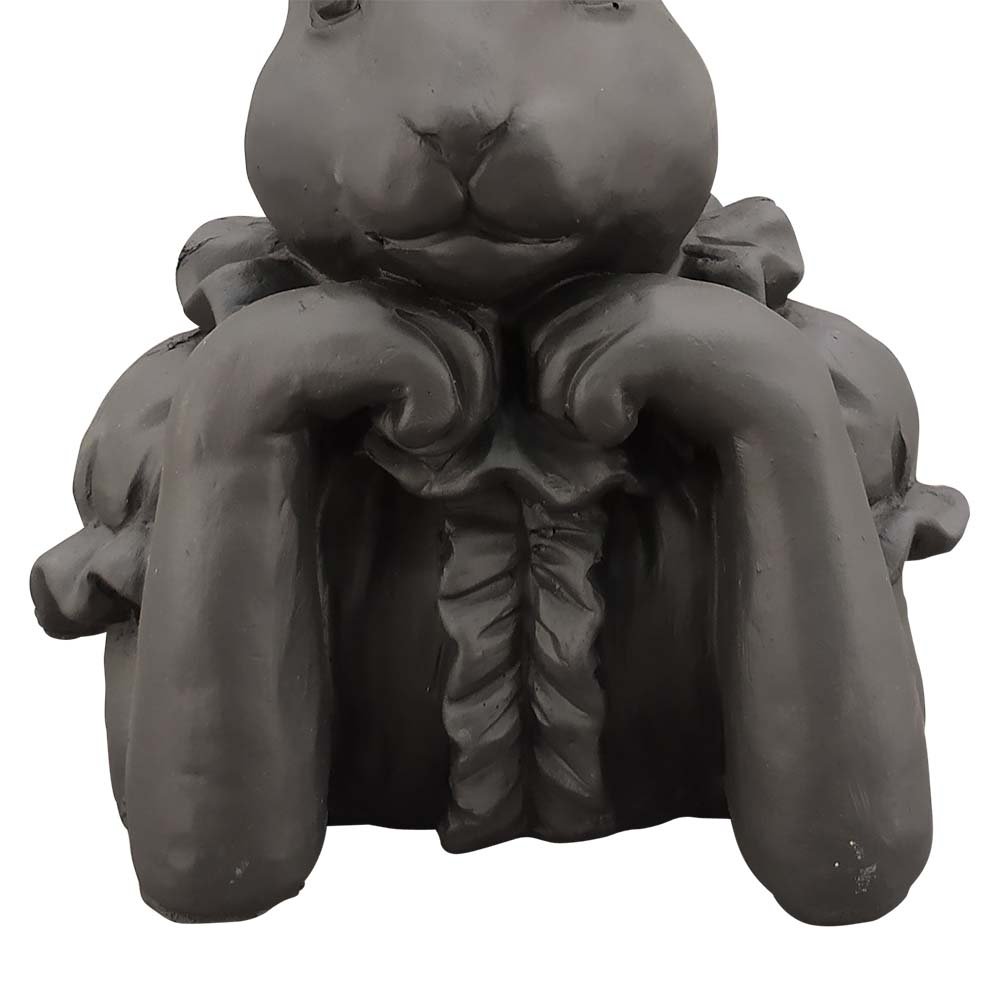 Aufgestütze Arme Hasenbüste ZONDA 29 cm schwarz 261108 Exner