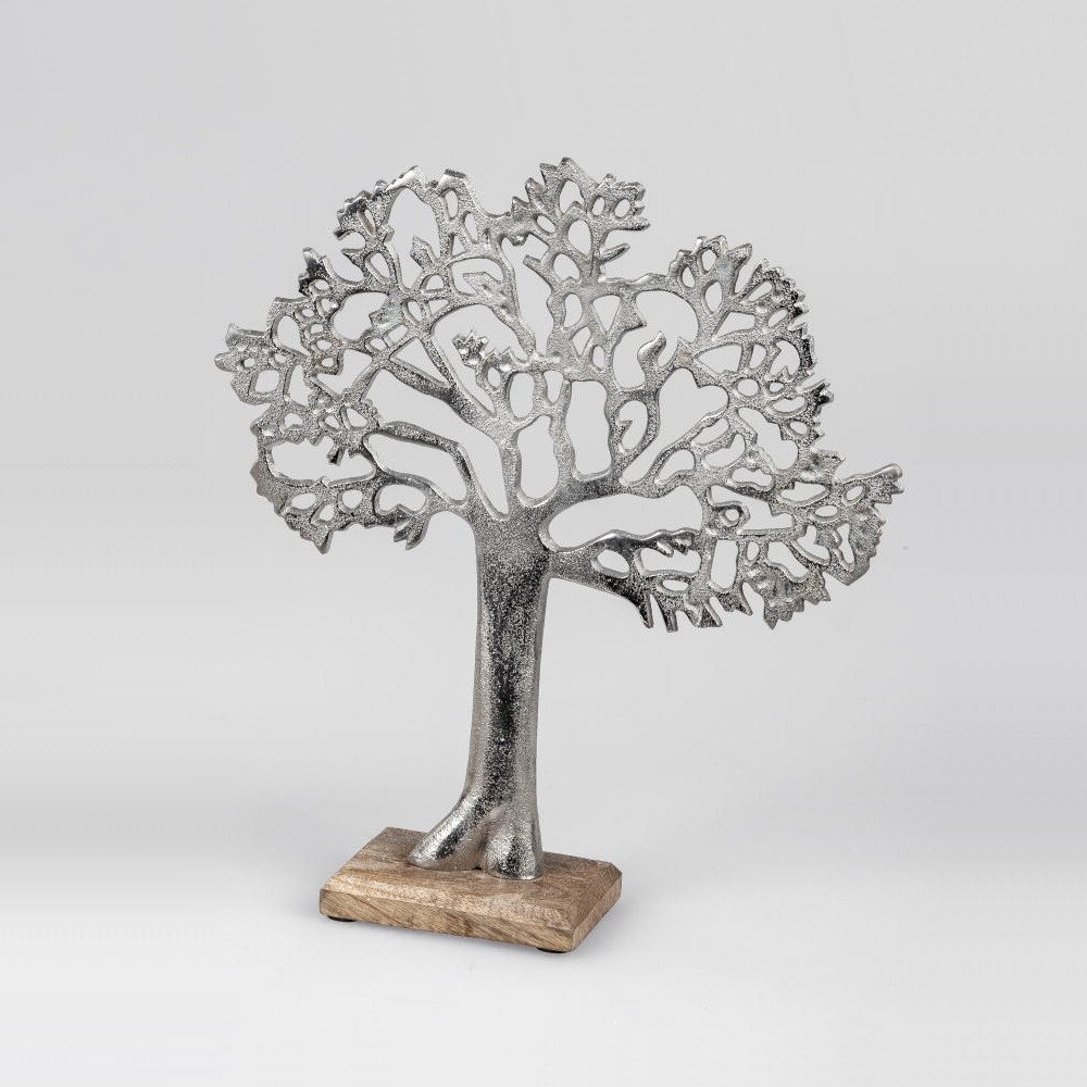 Lebens-Baum 35 cm auf Mango-Holz Sockel 529978 formano