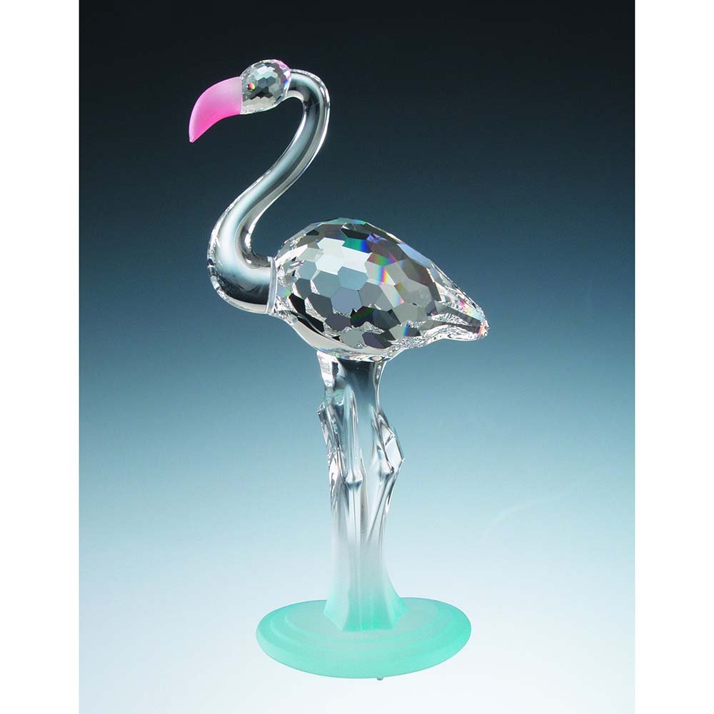 Flamingo 158 mm Kristallfigur Hintergrund 074271 PRECIOSA Kristall