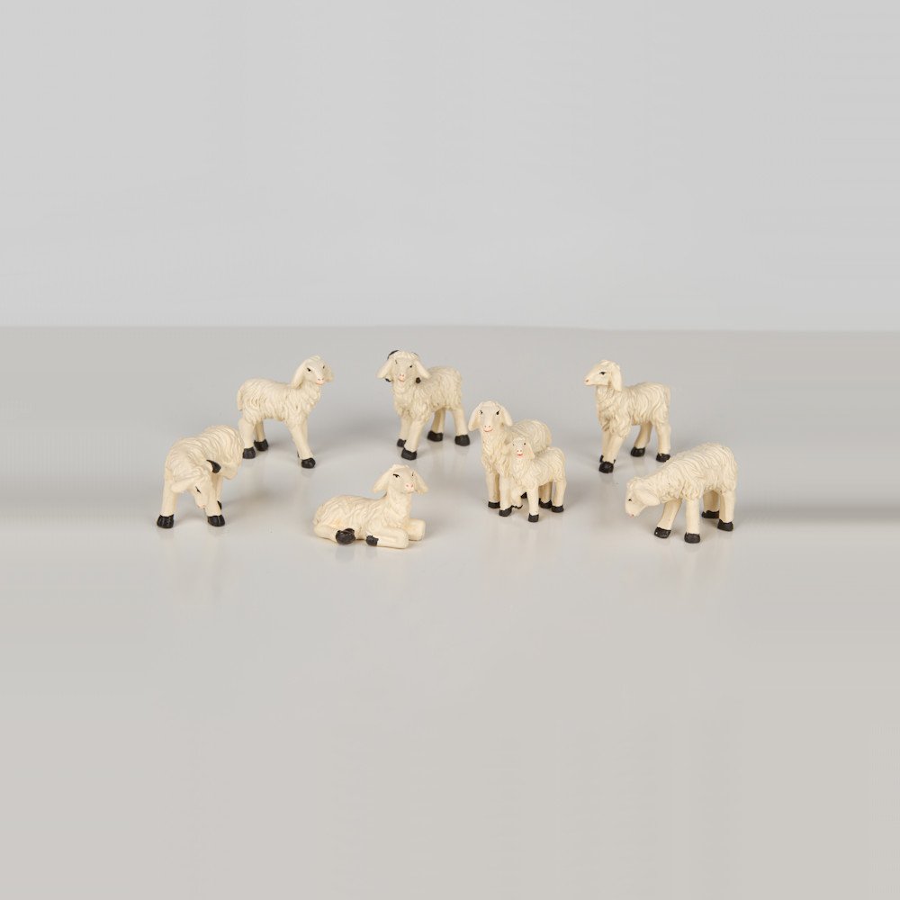 Schafe 7er Set für Krippenfiguren 7-9 cm T089-9 dekoprojekt